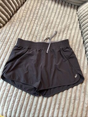 Asics Black Women's Athletic Running Shorts